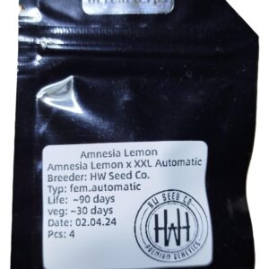 HW Seed Company Amnesia Lemon Automatic 4 Samen