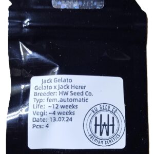 HW Seed Company Jack Gelato Automatic 4 Samen
