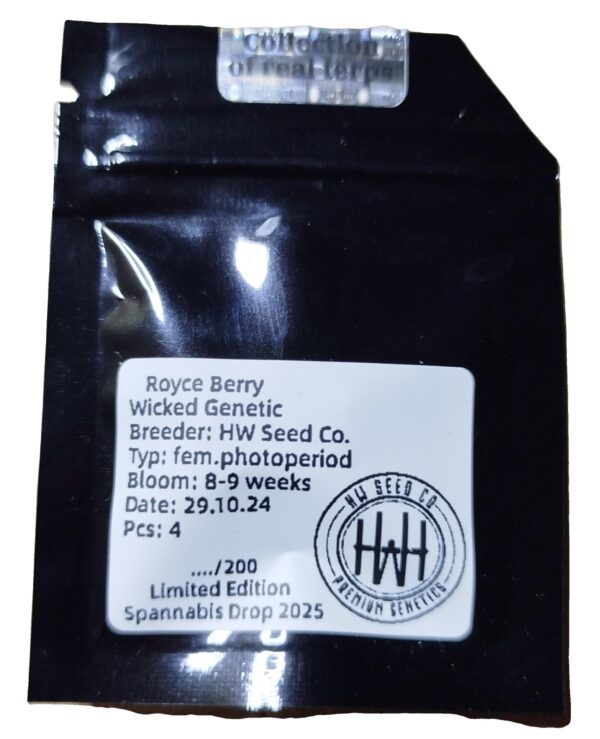 HW Seed Company Royce Berry Photoperiod 4 Samen – Bild 2