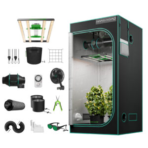 Mars Hydro Growbox Komplettset – 100×100×180 cm Growzelt + FC-E3000