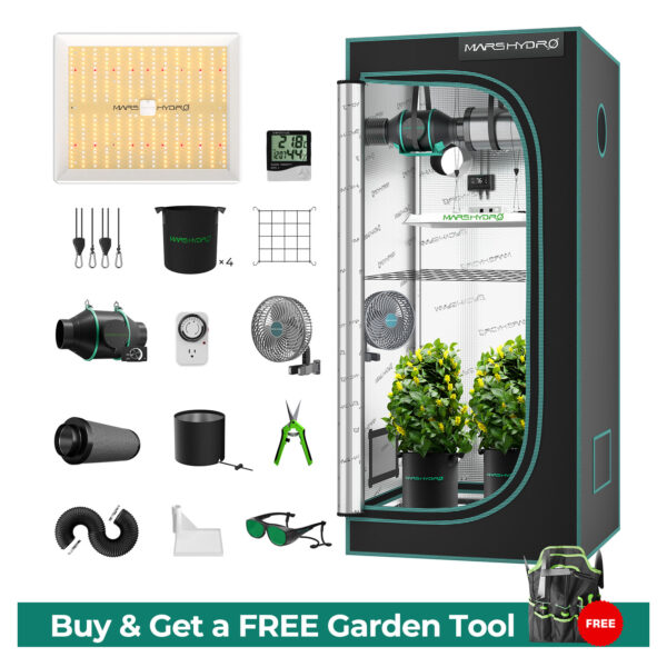 Mars Hydro Growbox Komplettset – 80x80x160 cm Growzelt
