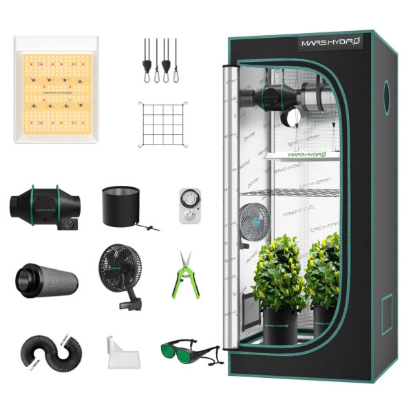 Mars Hydro Growbox Komplettset 60x60x140 cm Zelt